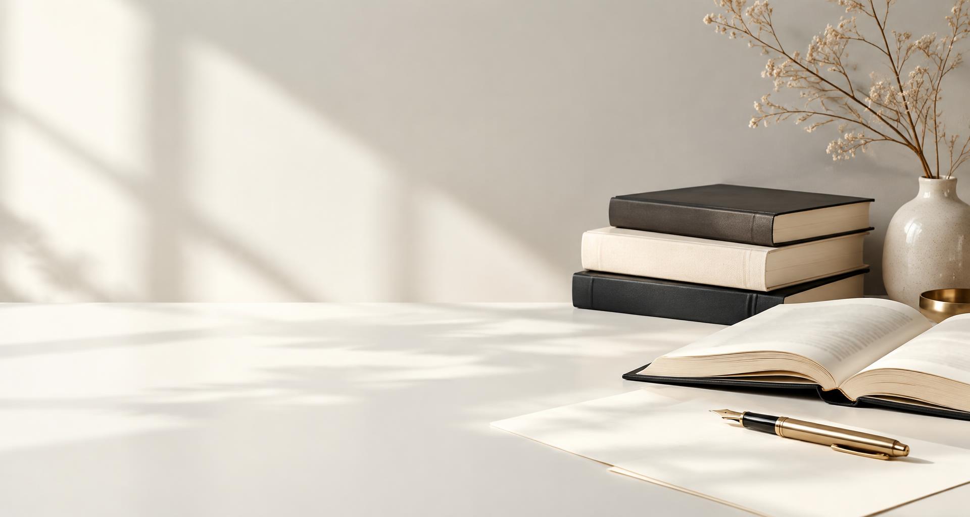 Açık kitap, kalem ve yayın hazırlıkları